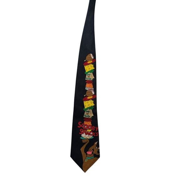 Cartoon Network Scooby Doo Scooby Snacks Vintage 1998 Necktie Polyester - Picture 3 of 8